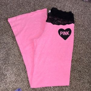Pink pajama pants